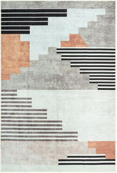 Staircase Greige Washable Rug