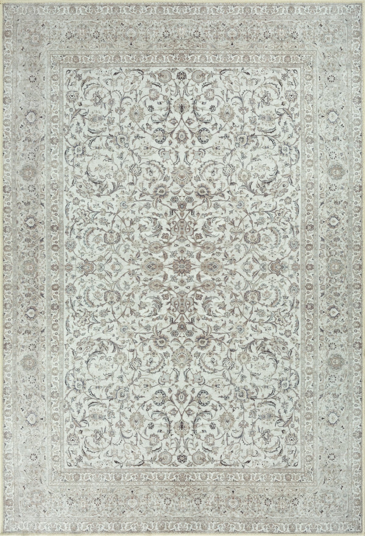 Ashen Cream Washable Rug
