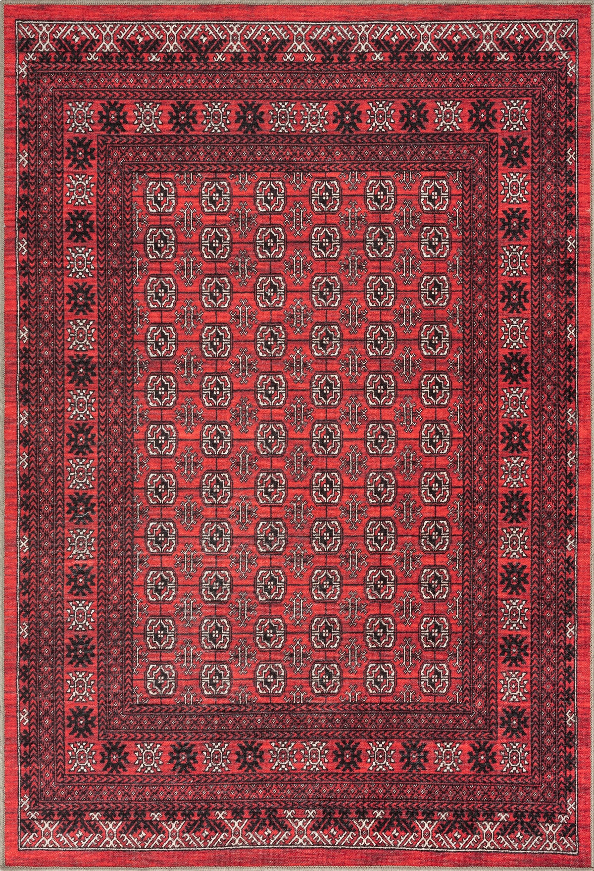 Dragon Red Washable Rug