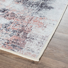 Rose & Grey Washable Rug
