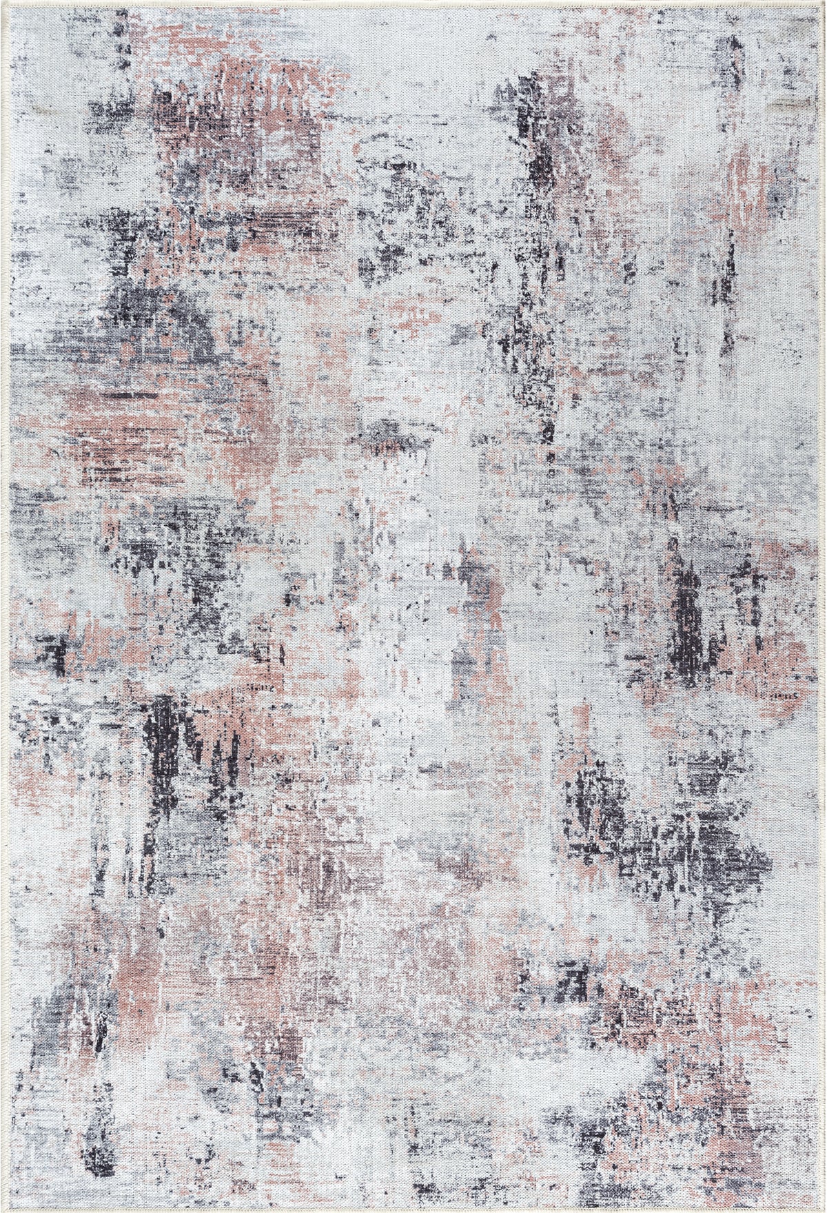 Rose & Grey Washable Rug