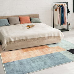 Retro Blocks Washable Rug