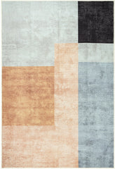 Retro Blocks Washable Rug
