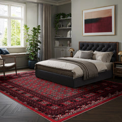 Dragon Red Washable Rug