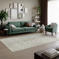 Ashen Cream Washable Rug