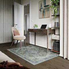 Brook Sage & Blue Washable Rug