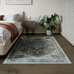 Brook Sage & Blue Washable Rug