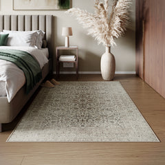 Ashen Cream Washable Rug