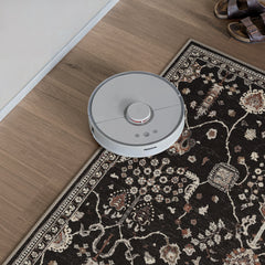 Night Black Washable Rug