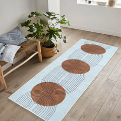 Vintage Globe Washable Rug