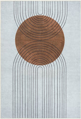 Vintage Globe Washable Rug