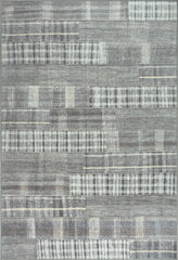 Grey Tartan Washable Rug