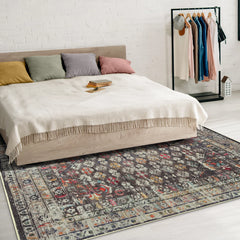 Opal Charcoal Washable Rug