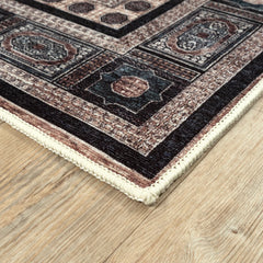 Imperial Brown & Beige Washable Rug