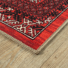 Dragon Red Washable Rug