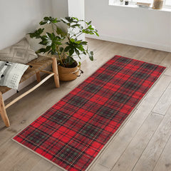 Red Tartan Washable Rug